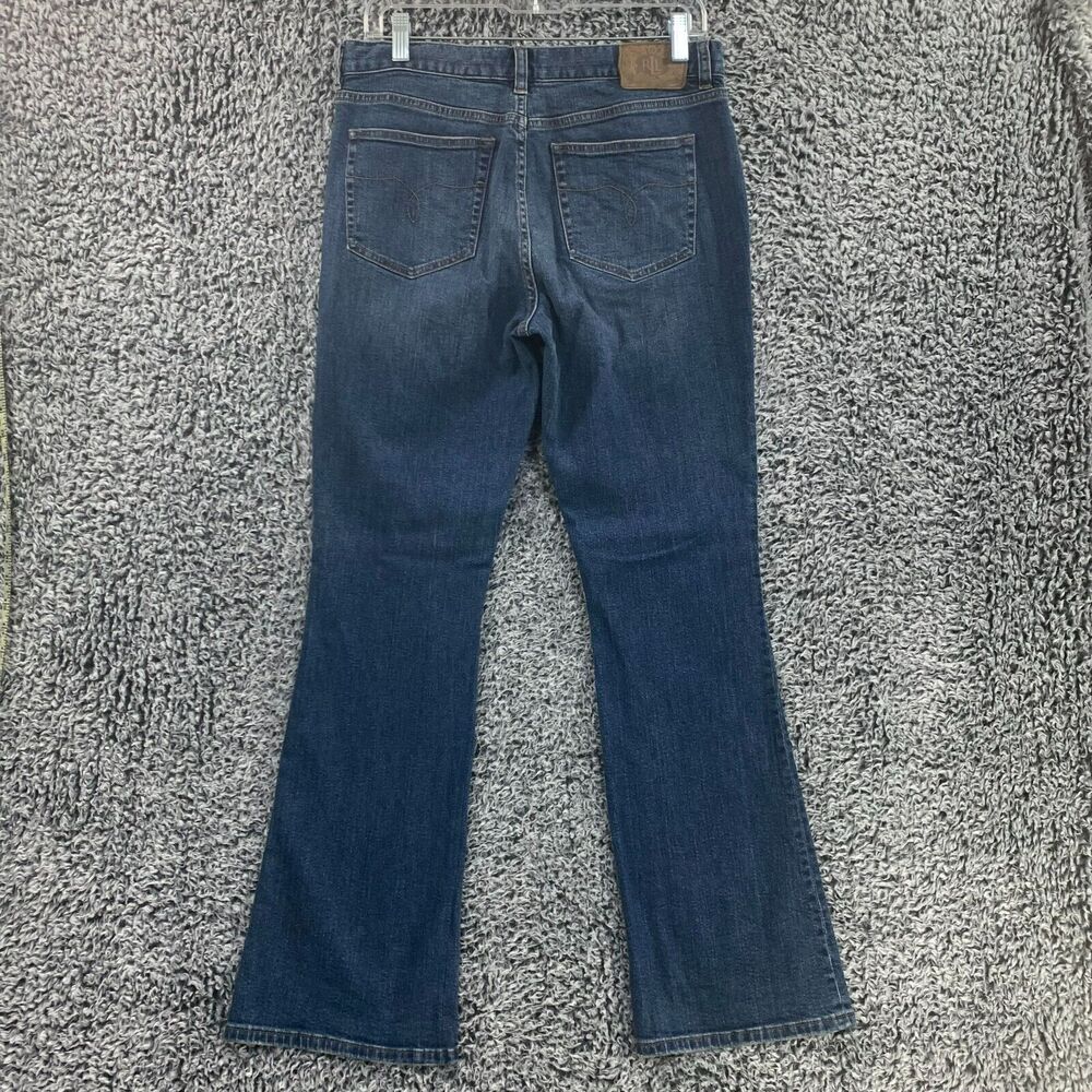 Ralph Lauren Jeans Co Jeans Bootcut Womens Mid Rise Sz 8 x 31 Blue Pants